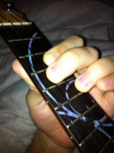 C chord + D  on 1st bar