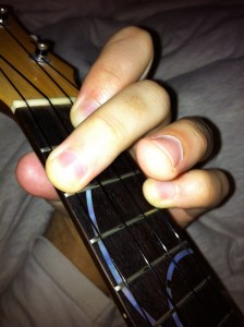 2line 1bar F chord + C