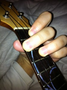 2line 2bar F chord + G ( on and off)