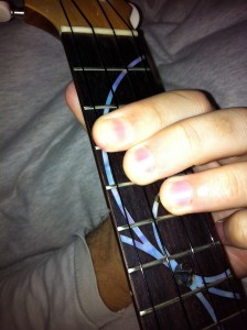 A with ring finger